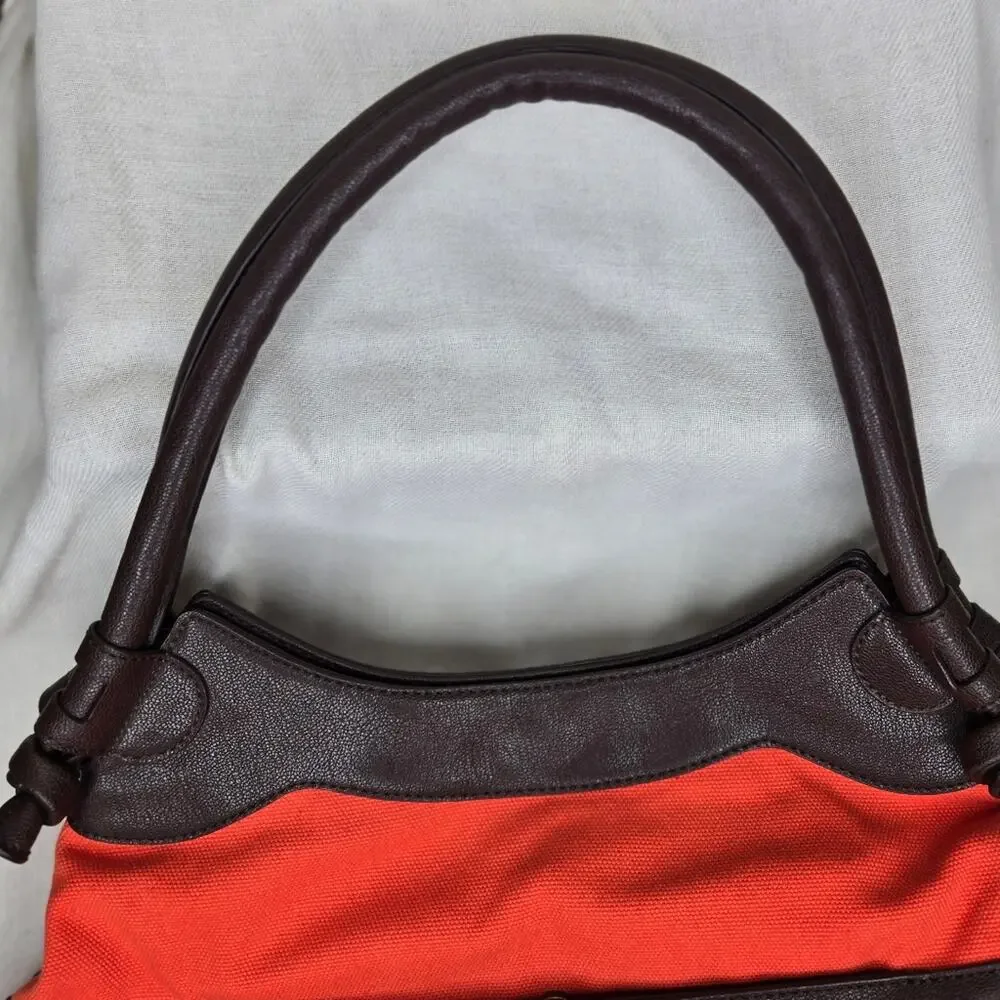 SIMPLY VERA Vera Wang Orange and Brown Women's Handbag